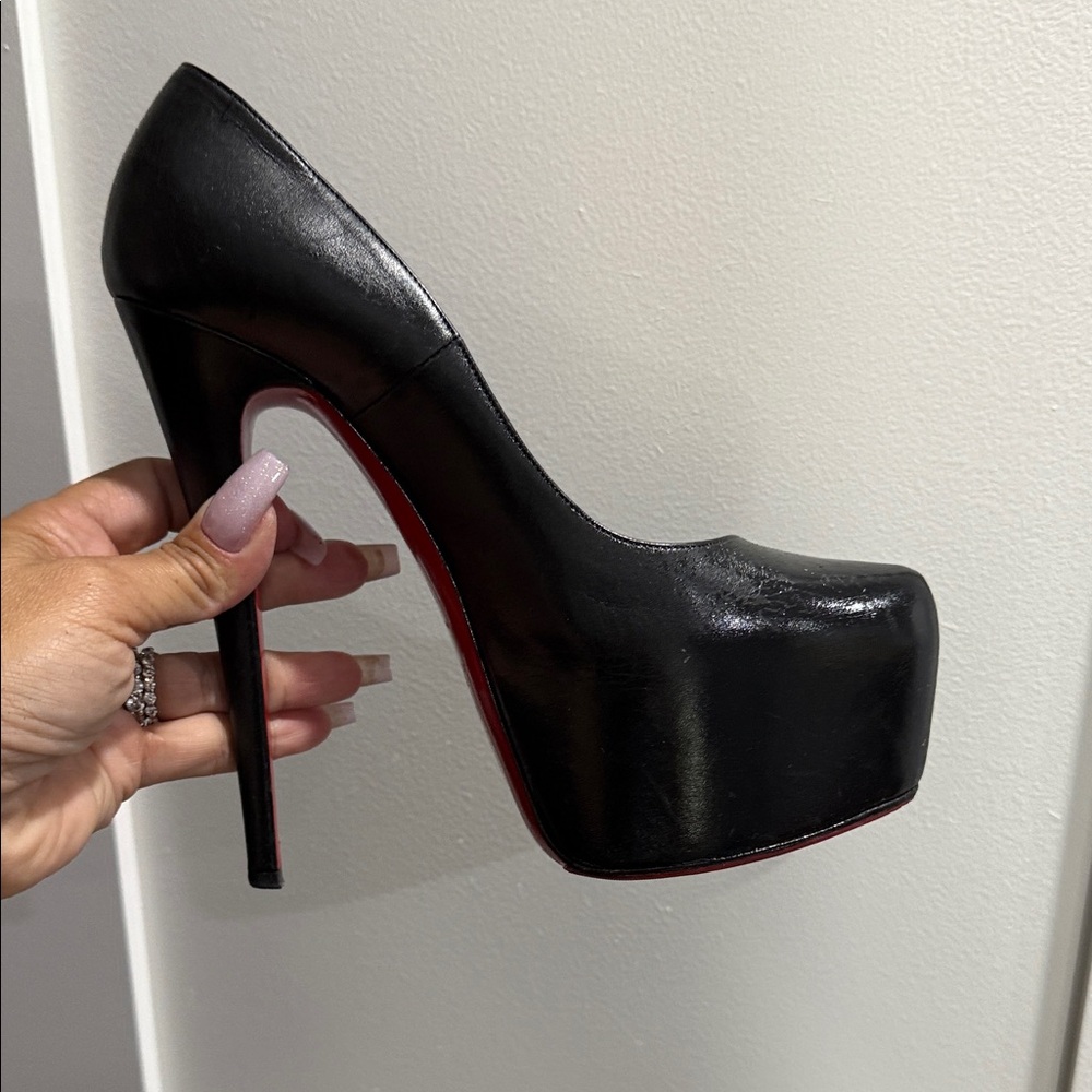 Christian Louboutin Black Platform Heels
